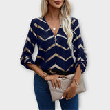 Noémie - Chic Zip-Up Blouse