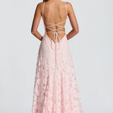Élodie - Elegant Long Lace Gown