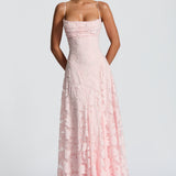 Élodie - Elegant Long Lace Gown