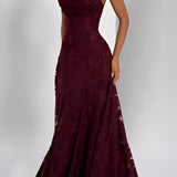 Élodie - Elegant Long Lace Gown