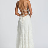 Élodie - Elegant Long Lace Gown