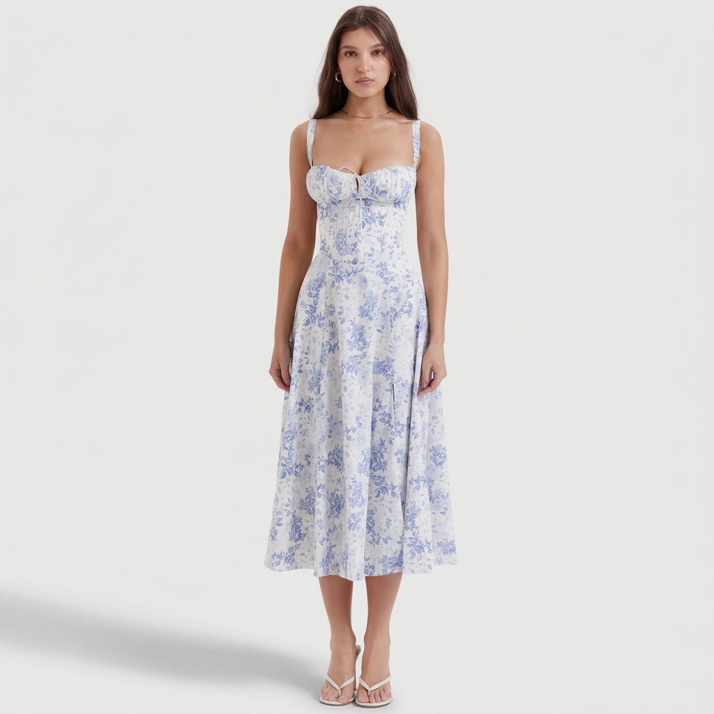 Caitlín - Chic Maxi Dress - Charlotte & Willow, back