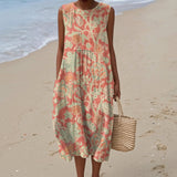 Margot - Floral Print Cotton Dress