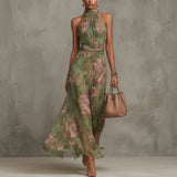 Lucie - Elegant Floral Maxi Dress