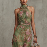 Lucie - Elegant Floral Maxi Dress