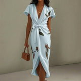Clémence - Bow-Detail Midi Dress