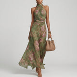 Lucie - Elegant Floral Maxi Dress