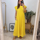 Inès - Flowing Pleated Maxi Dress