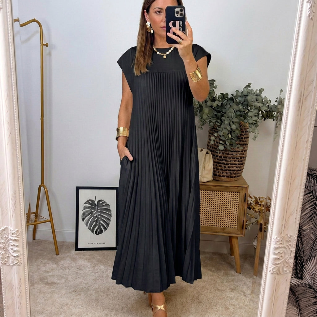 Anaïs - Robe Maxi Plissée