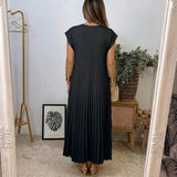 Élodie - Flowing Pleated Maxi Dress