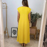Inès - Flowing Pleated Maxi Dress