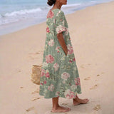 Clara - Midi Dress with Floral Design