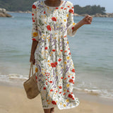Claire - Floral Embroidery Dress