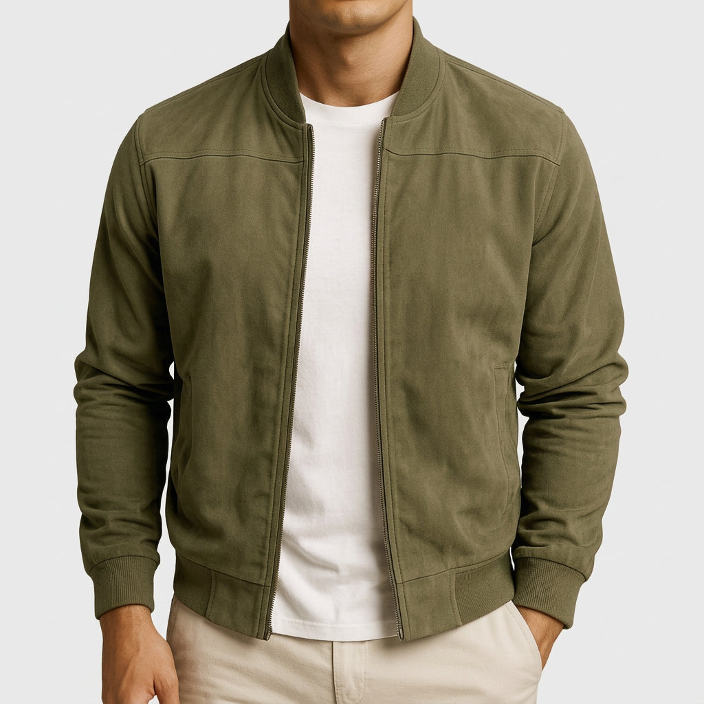 Cian Luxe Bomber Jacket - Charlotte & Willow, side view