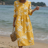 Brigitte - Floral Embroidery Dress