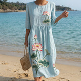 Fabienne - Floral Embroidery Dress