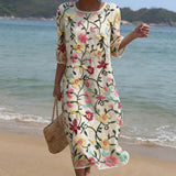 Dominique - Floral Embroidery Dress