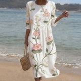 Christine - Floral Embroidery Dress