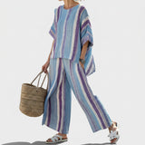 Apolline - Striped Linen Ensemble