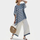 Anaïs - Striped Linen Ensemble
