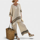 Margot - Organic Striped Ensemble