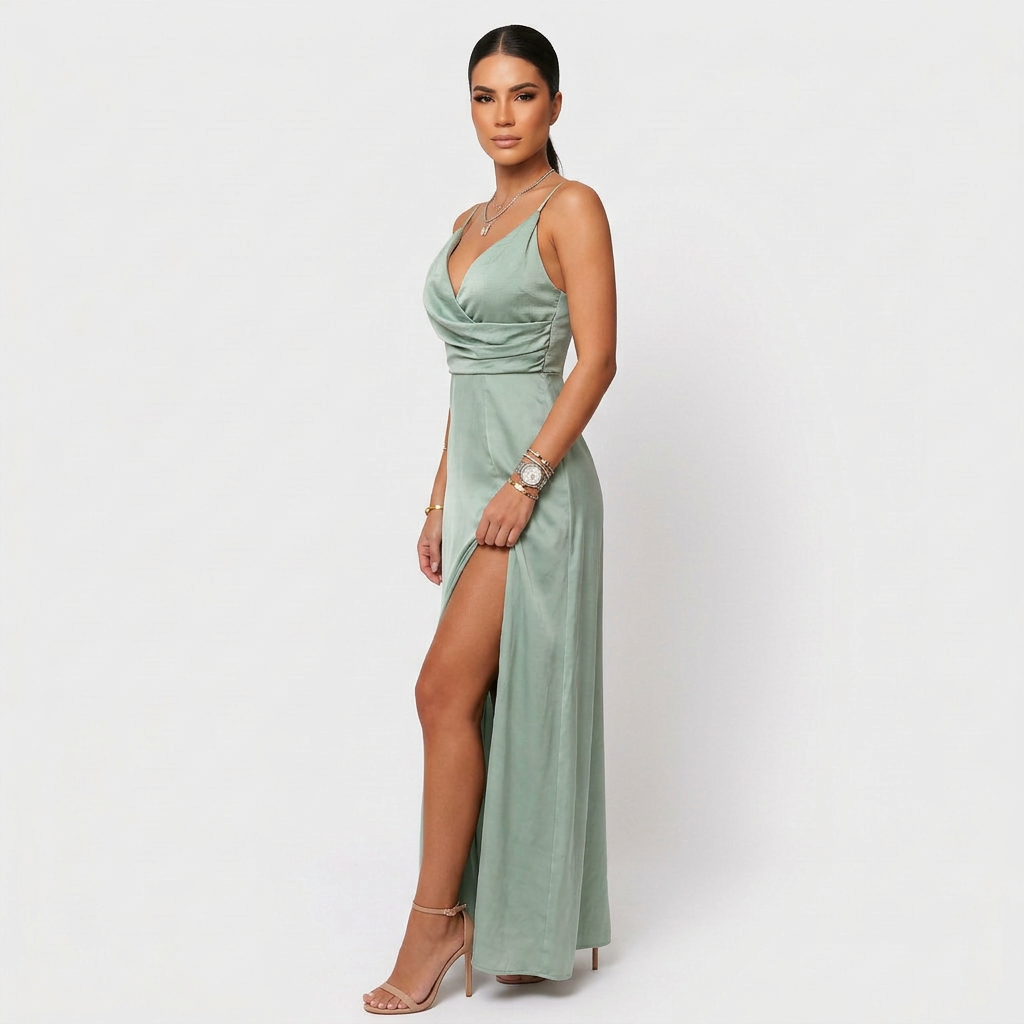 Sláine - Chic Maxi Dress - Charlotte & Willow, front