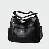 Audrey - Classic Black Shoulder Bag