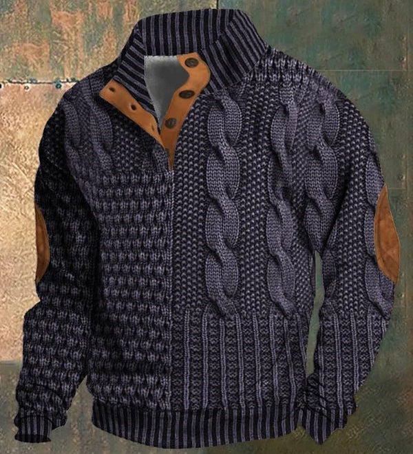 Cian Vintage Inspired Printed Sweater - Charlotte & Willow, detail