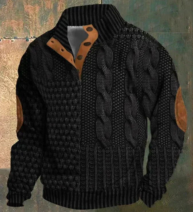 Cian Vintage Inspired Printed Sweater - Charlotte & Willow, detail