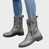 Anaïs - Combat-Style Leather Boots