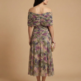 Caoimhe Pleated V Neck Maxi Dress - Charlotte & Willow, detail