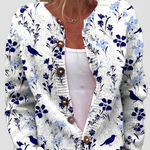Imelda Floral and Bird Patterned Cardigan - Charlotte & Willow