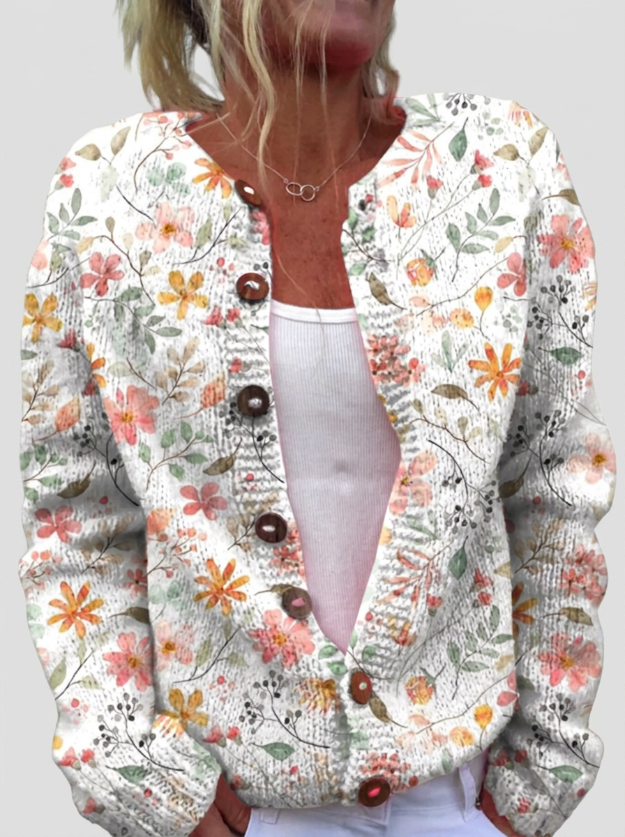 Majella Floral Branch Cardigan - Charlotte & Willow