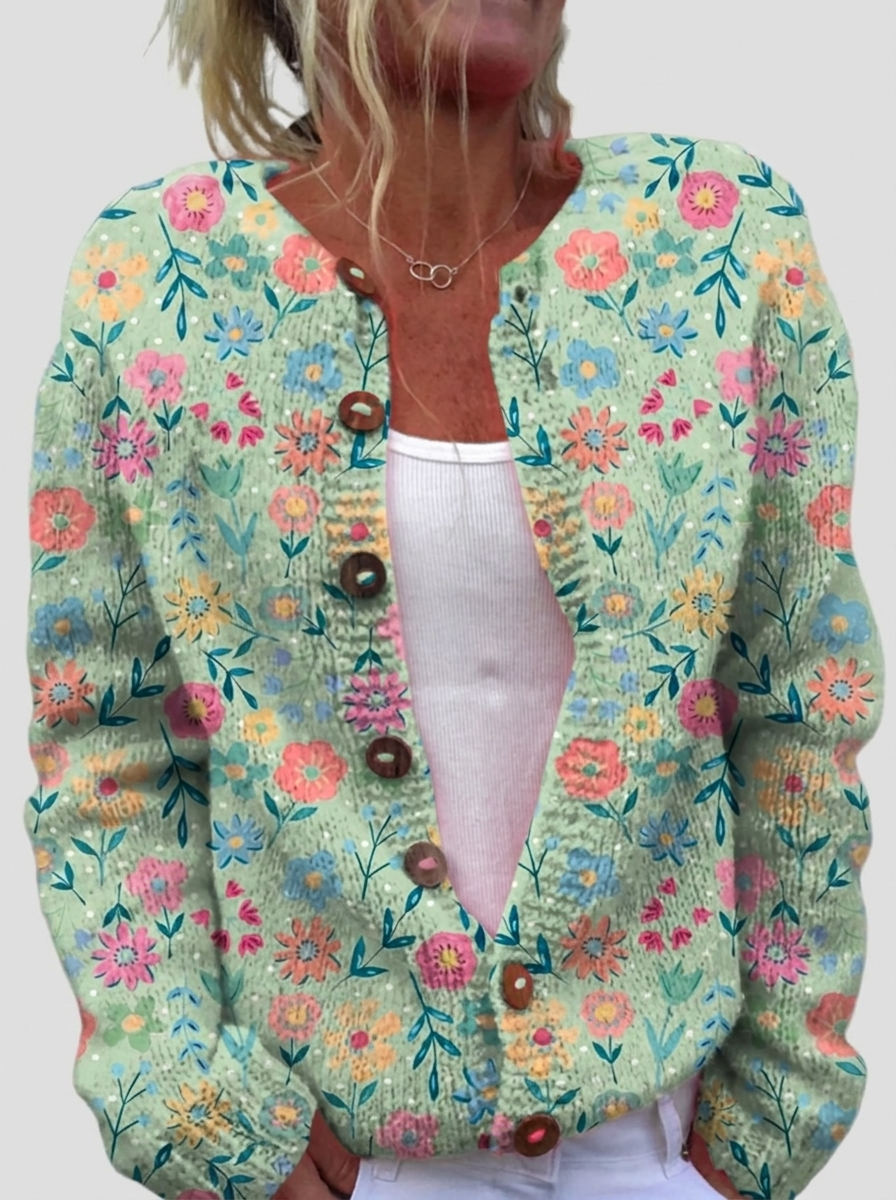Frances Floral Embellished Cardigan - Charlotte & Willow