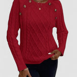Maëlle - Stylish Twisted Knit Pullover