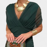 Laluna® | Elegant Dress With V-Neckline