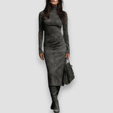 Kiana | Suede Midi Dress