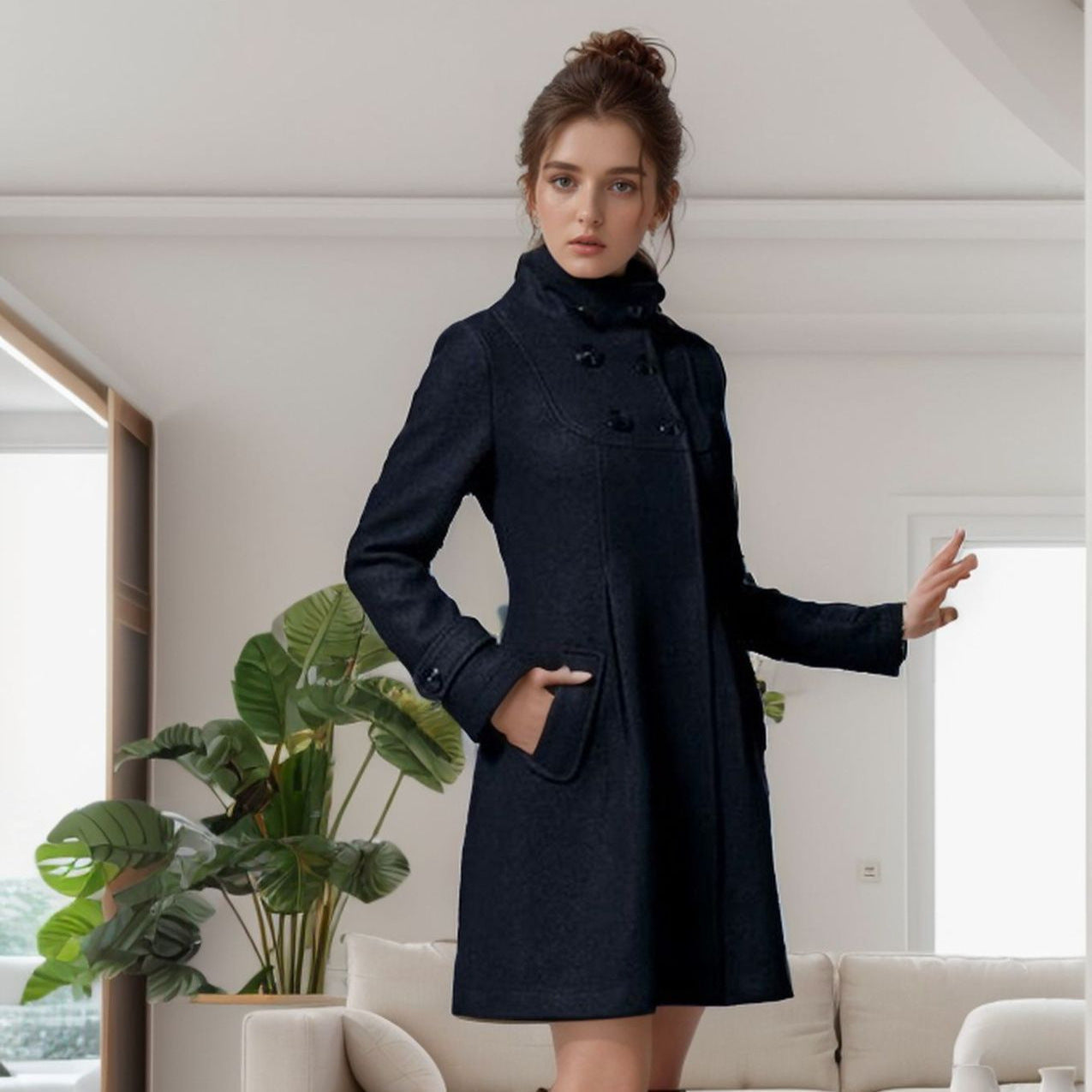 Valentine - Stylish Elegance Coat - Charlotte & Willow, product photo 7