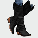 Clara - Tan Western Boots