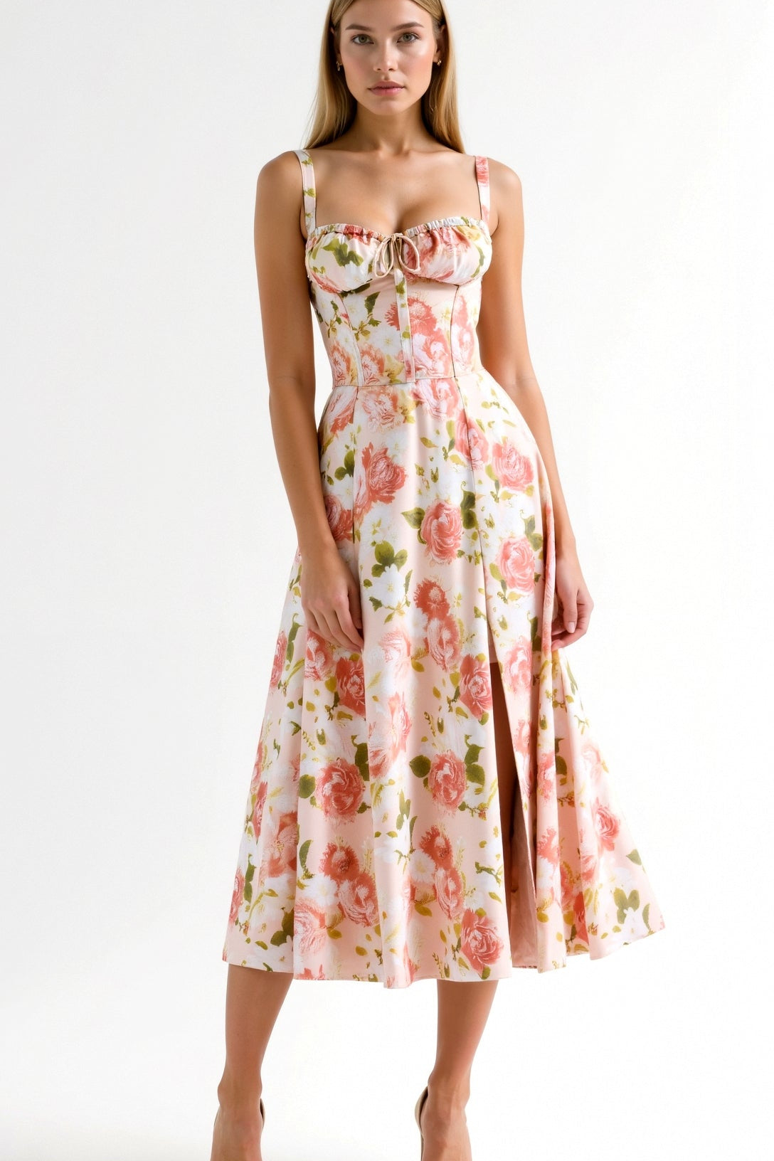 Élodie - Robe Midi Élégante
