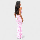 Delphine - Graceful Floral Gown