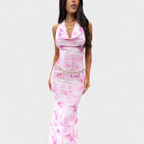 Delphine - Graceful Floral Gown