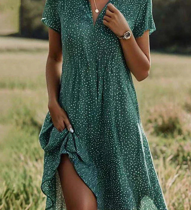 Muirgheal - Chic Midi Dress - Charlotte & Willow, front