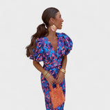 Justine - Chic Tropical Elegance Dress