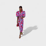 Justine - Chic Tropical Elegance Dress