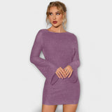 Justine - Sequin Dress with Open Back