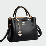 Anaïs - Elegant Black Leather Handbag