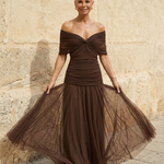 Caoimhe Pleated V Neck Maxi Dress - Charlotte & Willow