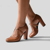 Valentine - Comfortable Crossed Heels