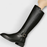 Sara - Tall Leather Knee Boots
